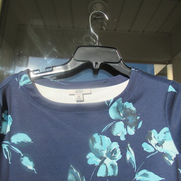 Croft and barrow PETITE floral print dress w Pockets MP - Picture 7 of 16